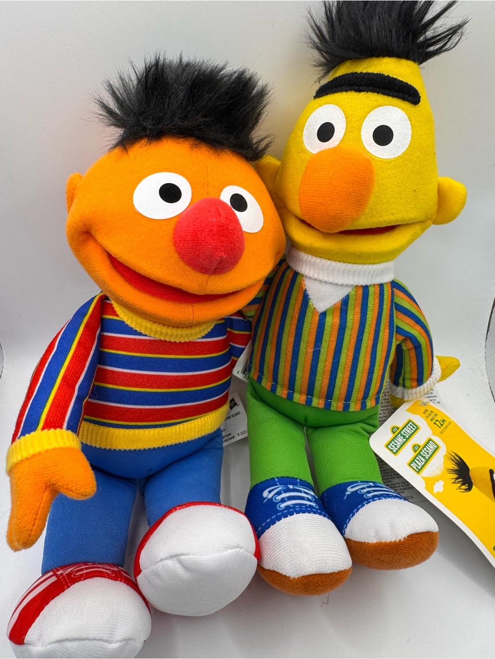 NWT Playskool Sesame Street Bert and Ernie 9” Stuffies.